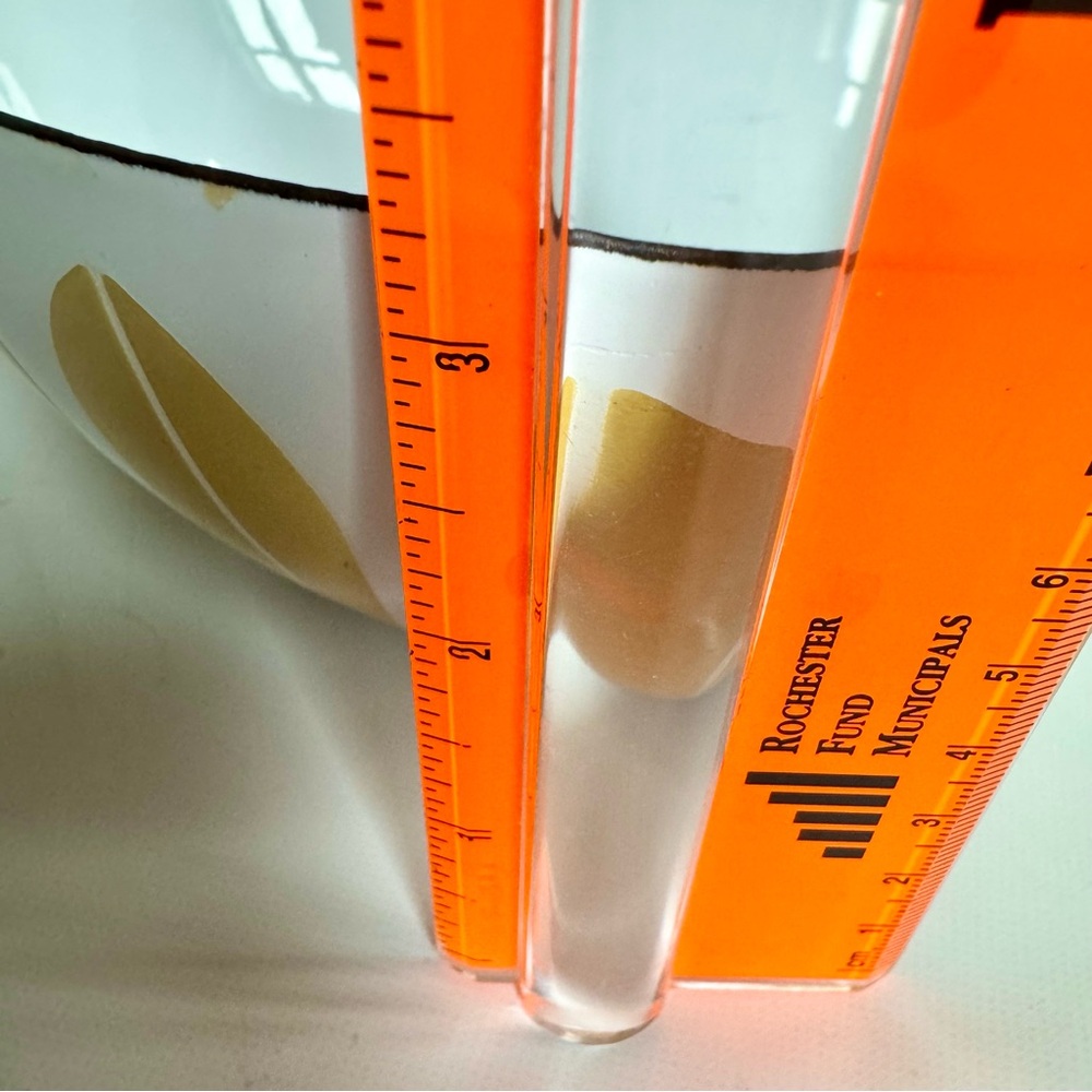 Vintage Cathrineholm Norway Enamelware 8″ Lotus Bowl  - Mustard Yellow & White - Picture 10 of 16